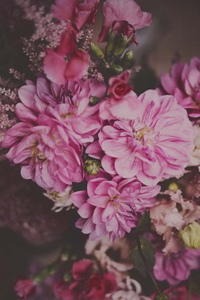 Framed Dark Floral Print