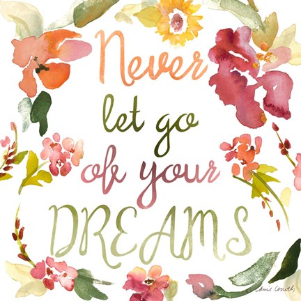 Framed Never Let Go I Print