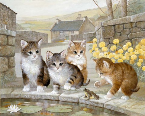 Framed Leap Frog Fun Print