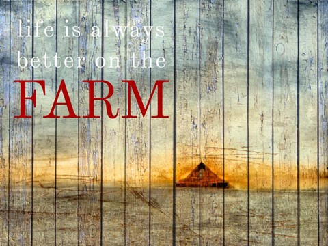 Framed On the Farm I Print