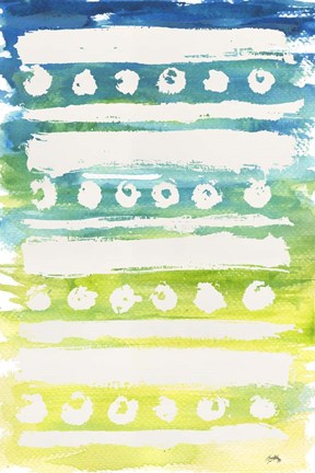 Framed Watercolor Pattern IV Print