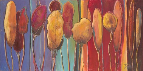 Framed Modern Trees II Print