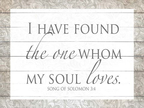 Framed Song of Solomon Print