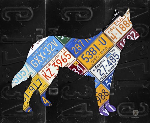 Framed German Shepherd Print