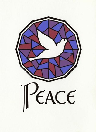 Framed Peace Dove Print