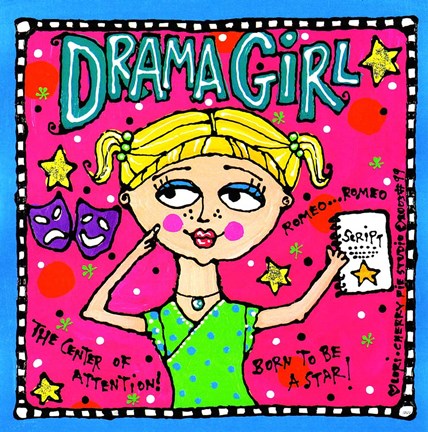 Framed Drama Girl Print