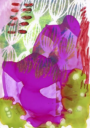 Framed Texture - Purple Print