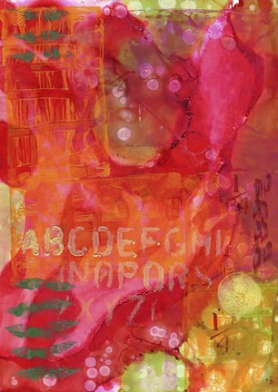 Framed Texture  Fire Print