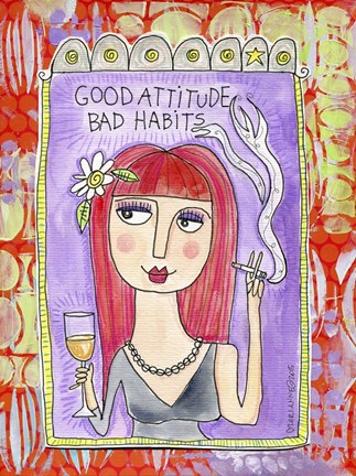 Framed Good Attitude Print