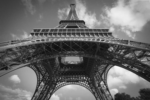 Framed Eiffel 7 BW Print