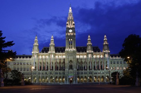 Framed Vienna Rathaus Print