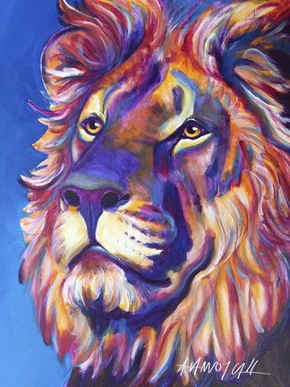 Framed Lion - Cecil Print
