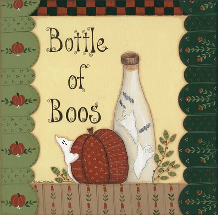 Framed Bottle Of Boos Print