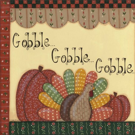 Framed Gobble Gobble Gobble Print