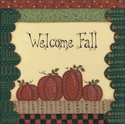 Framed Welcome Fall Print