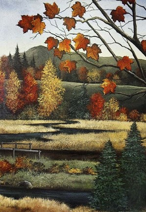 Framed Autumn Marsh Print