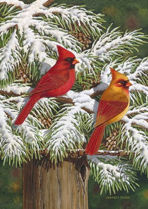 Framed Hangin&#39; Out in The Pines Print