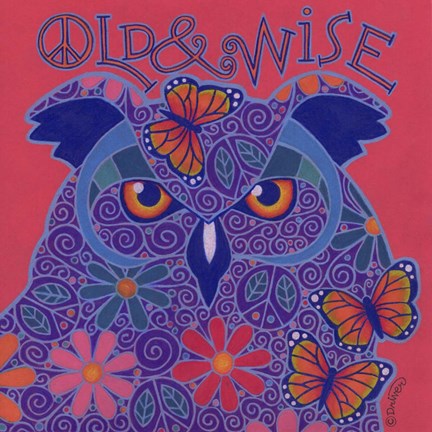 Framed Great Horned Owl Print