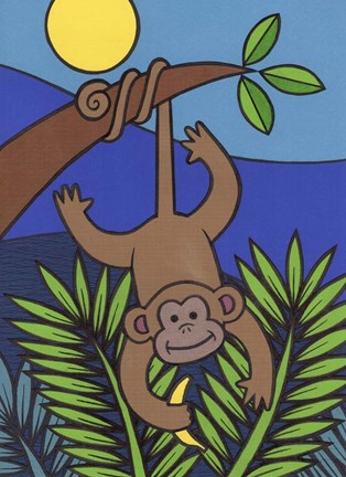 Framed Monkey Print
