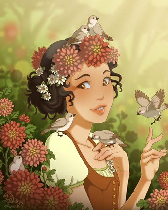 Framed Oblinging Perch Print