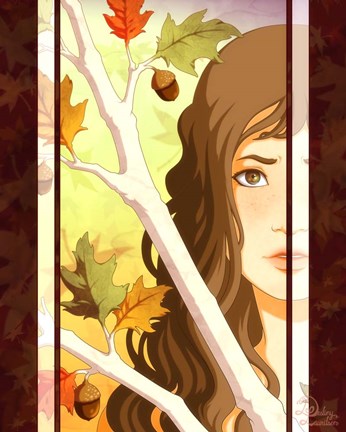 Framed Autumn Branches Print