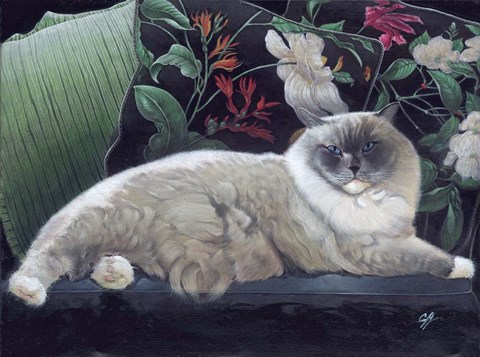 Framed Blue Sans Que Print