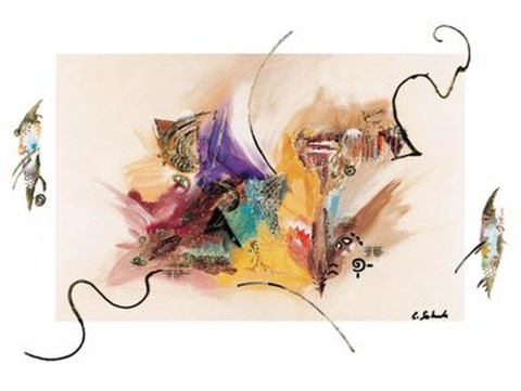 Framed Axes III Print