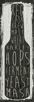 Framed Beer Sign IV Print