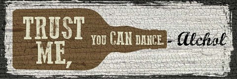 Framed Liquor Sign I Print