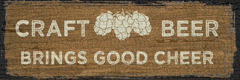 Framed Craft Beer Sign I Print