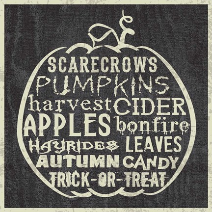 Framed Pumpkin 2 Print