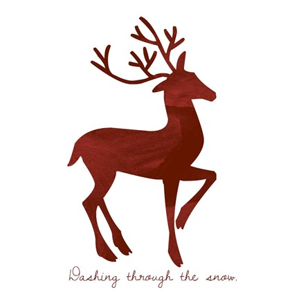 Framed Reindeer 1 Print