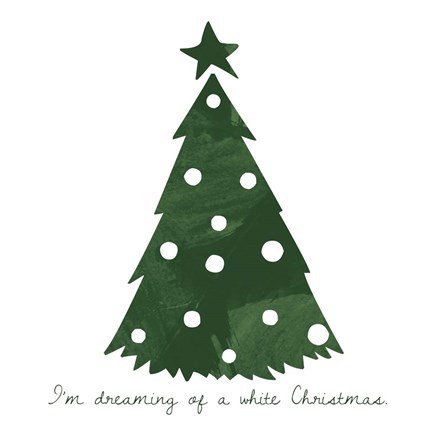 Framed White Christmas Print