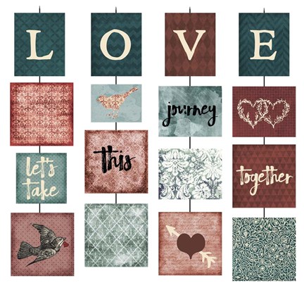 Framed Love - Let&#39;s Take This Journey Together Print