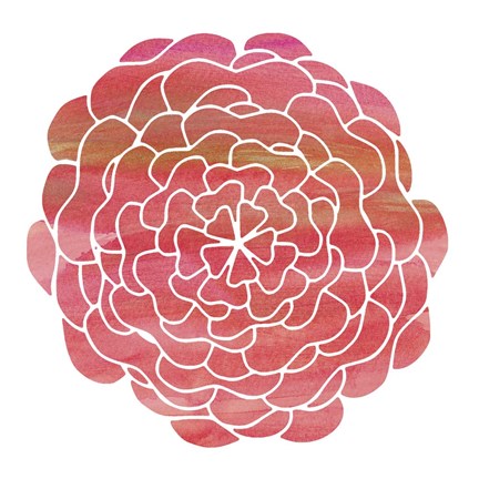 Framed Watercolor Flower 2 Print