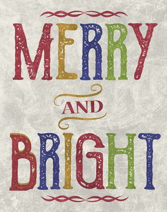Framed Merry &amp;amp; Bright Print