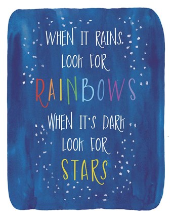 Framed Rain-Stars Print