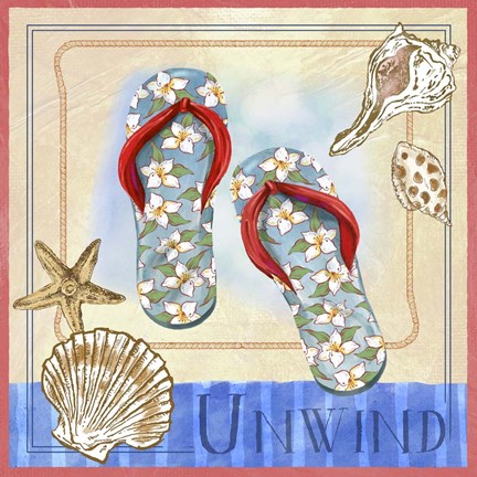 Framed Beach Life III Print