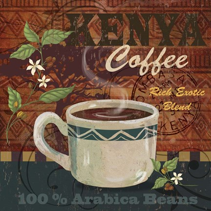 Framed Kenya Coffee Print