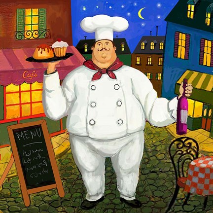 Framed Pastry Chef Master Print