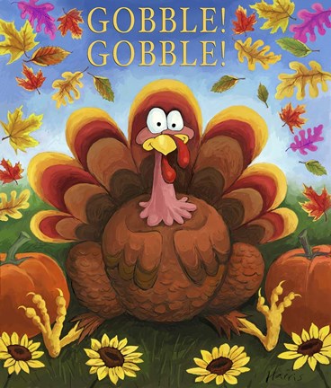 Framed Gobble Print