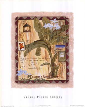 Framed Vacance Exotique Print