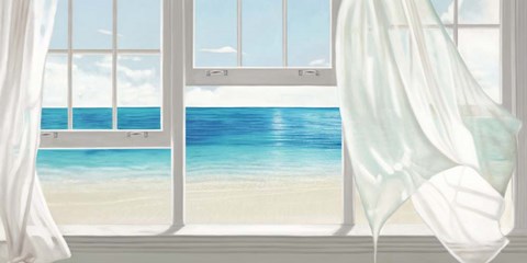 Framed Emerald Seascape Print