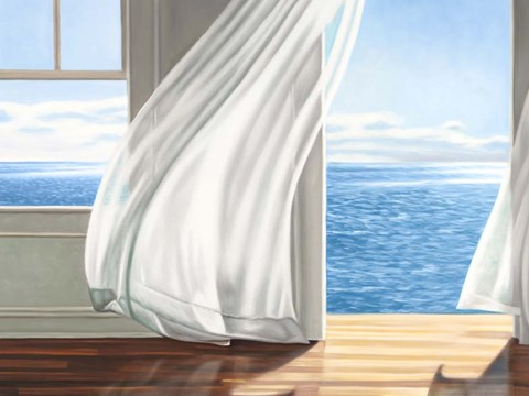 Framed Ocean Escape (detail) Print