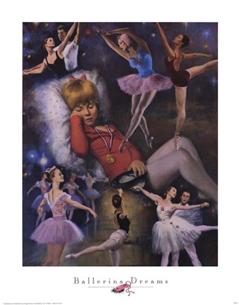 Framed Ballerina Dreams Print
