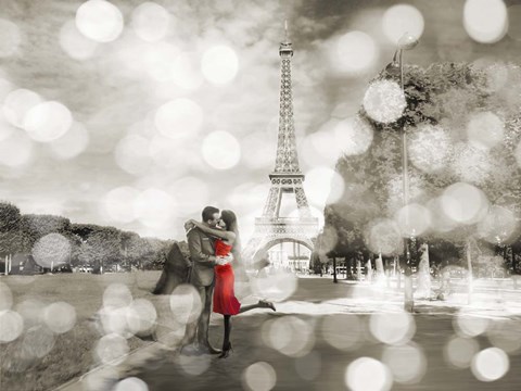 Framed Boulevard of Trees  (BW) Print