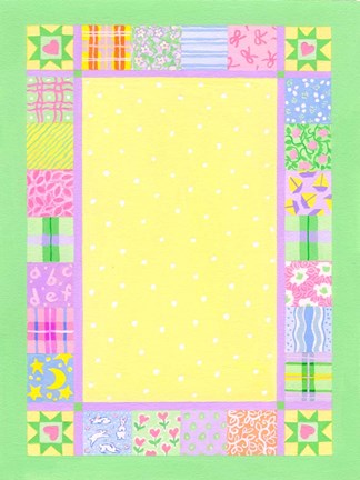 Framed Baby Quilt Border Print