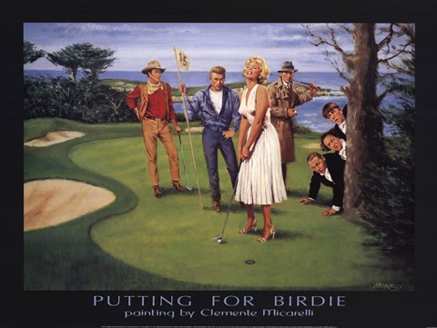 Framed Putting for Birdie Print
