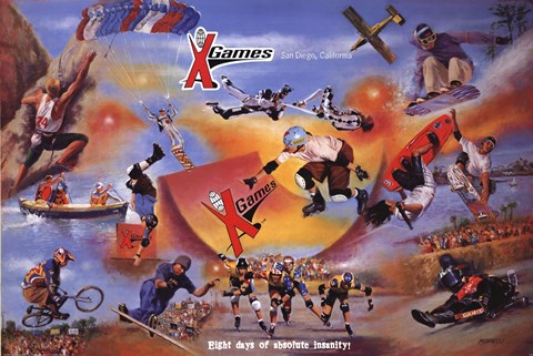 Framed X Games Print
