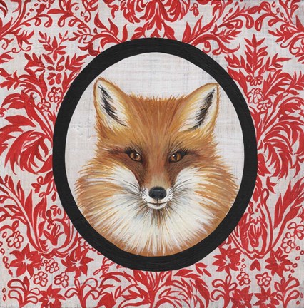 Framed Fox Portrait Print